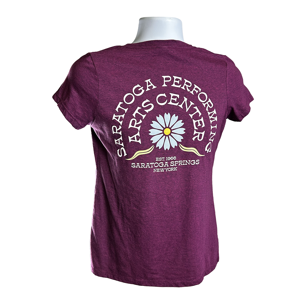 Women's V-Neck Flower T-Shirt