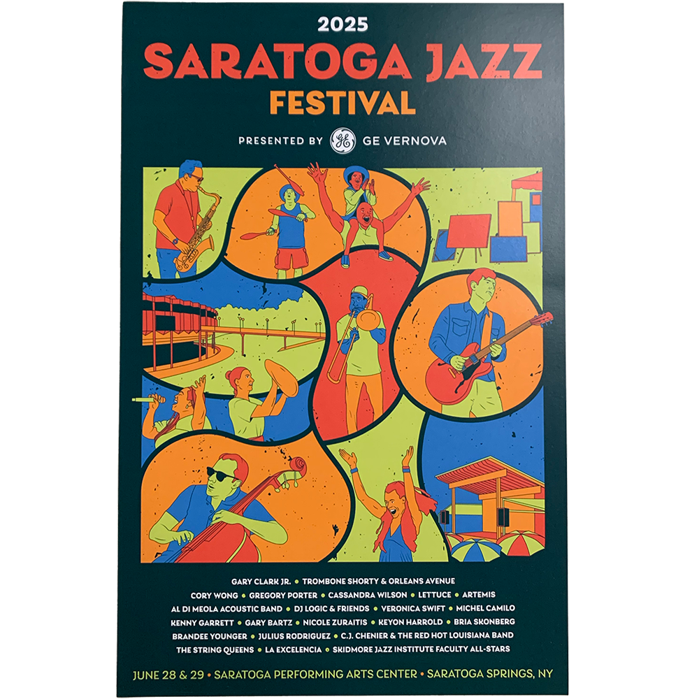 2025 Saratoga Jazz Festival Poster (11x17)