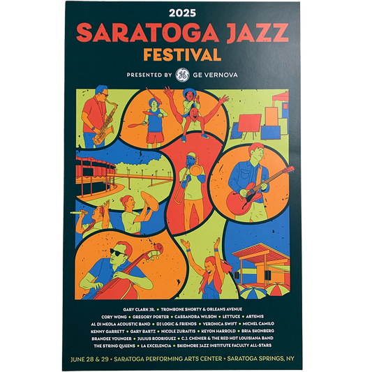 2025 Saratoga Jazz Festival Poster (11x17)