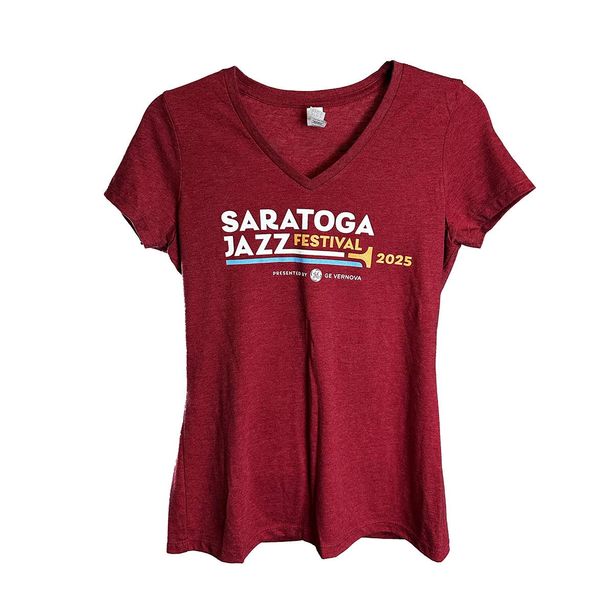 2025 Saratoga Jazz Festival Women’s V-Neck Festival Lineup T-Shirt